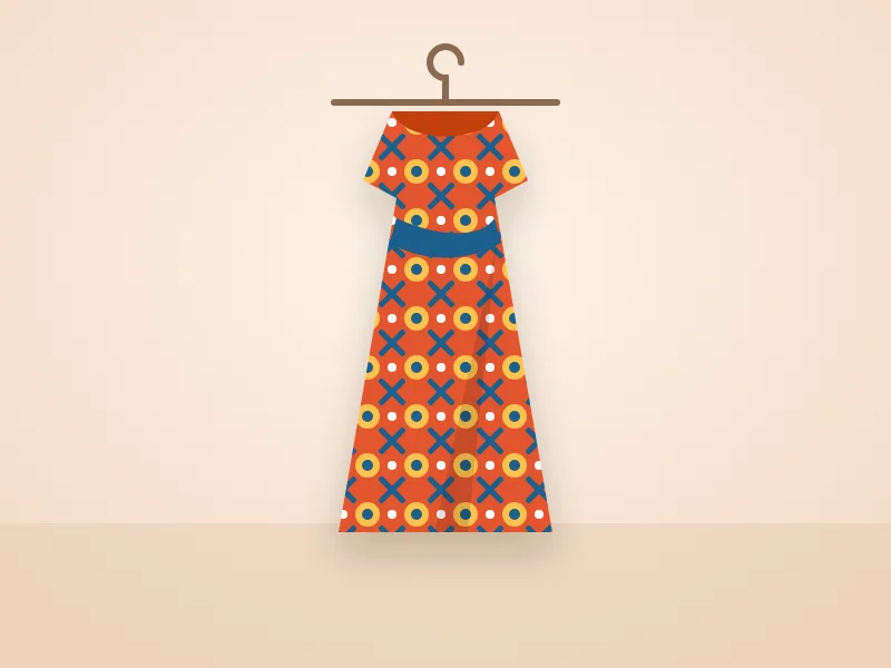 Styled Ankara wrap dress